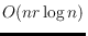 $O(n r \log n)$