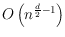 $O\left(n^{\frac{d}{2}-1}\right)$