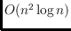 $O(n^2\log n)$