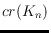 $cr(K_n)$