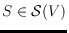 $S\in {\cal S}(V)$