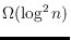 $\Omega(\log^2 n)$