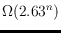 $\Omega(2.63^n)$