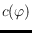 $c(\varphi)$