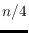 $n/4$