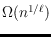 $\Omega(n^{1/\ell})$