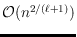 $\mathcal{O}(n^{2/(\ell+1)})$