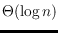 $\Theta(\log n)$