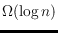 $\Omega(\log n)$