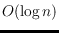 $O(\log n)$
