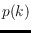 $p(k)$