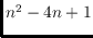 $n^2-4n+1$