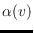 $\alpha(v)$