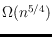 $\Omega(n^{5/4})$