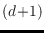 $(d\!+\!1)$