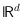 ${{\sf l} \kern -.10em {\sf R} }^d$