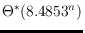 $\Theta^*(8.4853^n)$