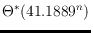 $\Theta^*(41.1889^n)$