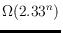 $\Omega(2.33^n)$