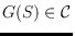 $G(S) \in \mathcal{C}$