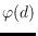 $\varphi(d)$