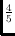 $\frac{4}{5}$