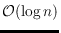 $\mathcal{O}(\log n)$