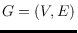 $G=(V,E)$